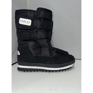 Enplei Women's Snow Boots Black Size 43 New Water resistant Fur
